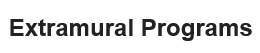 Extramural Program